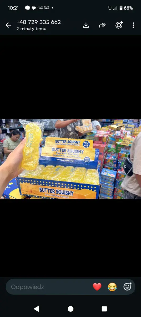 Butter Squishy żółta antystresowa zabawka 12 sztuk