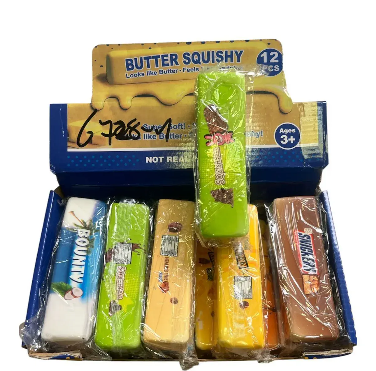 Butter Squishy antystresowy miękki zabawka 12 sztuk mix kolorów