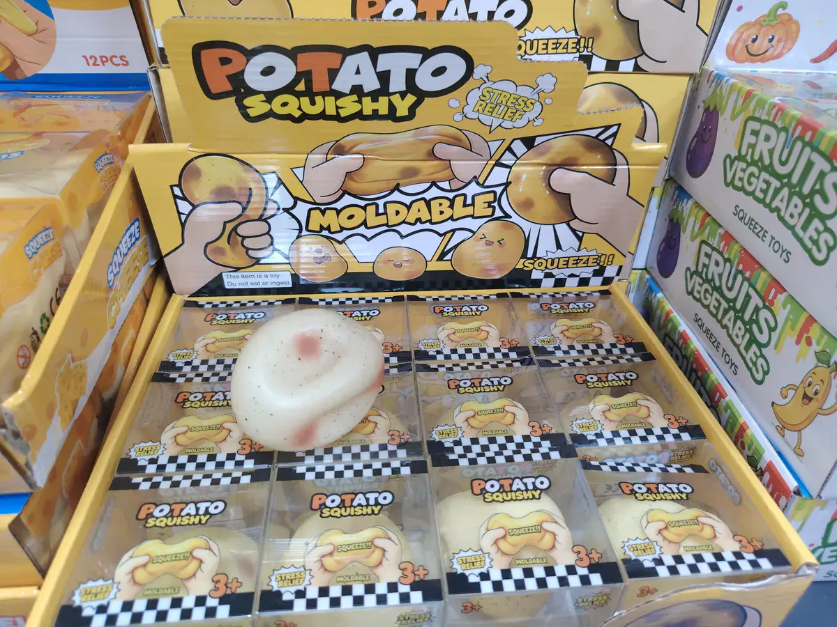 Potato Squishy antystresowa gniotka modelowalna żółta