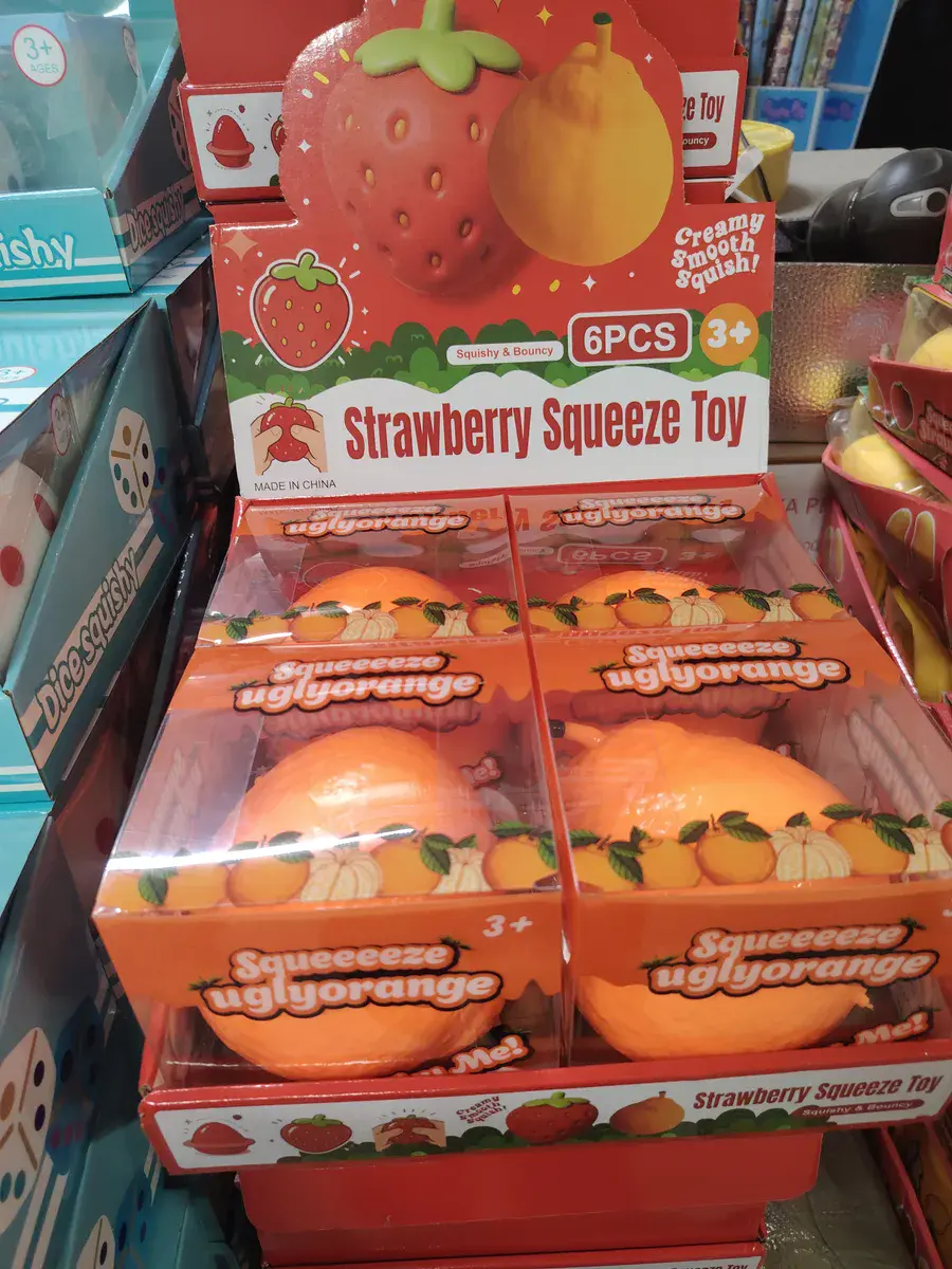 Zabawka antystresowa pomarańcza pomarańczowa Squeeze Toy 6 szt