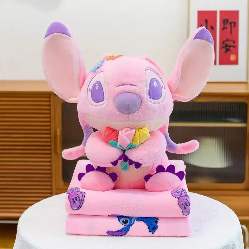 Maskotka Stitch z Kocykiem Różowy – wzór 2