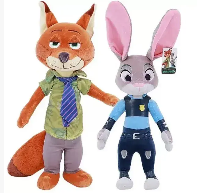 Maskotka Pluszowa Zootopia Nick Wilde i Judy Hopps 50cm, w wielu kolorach