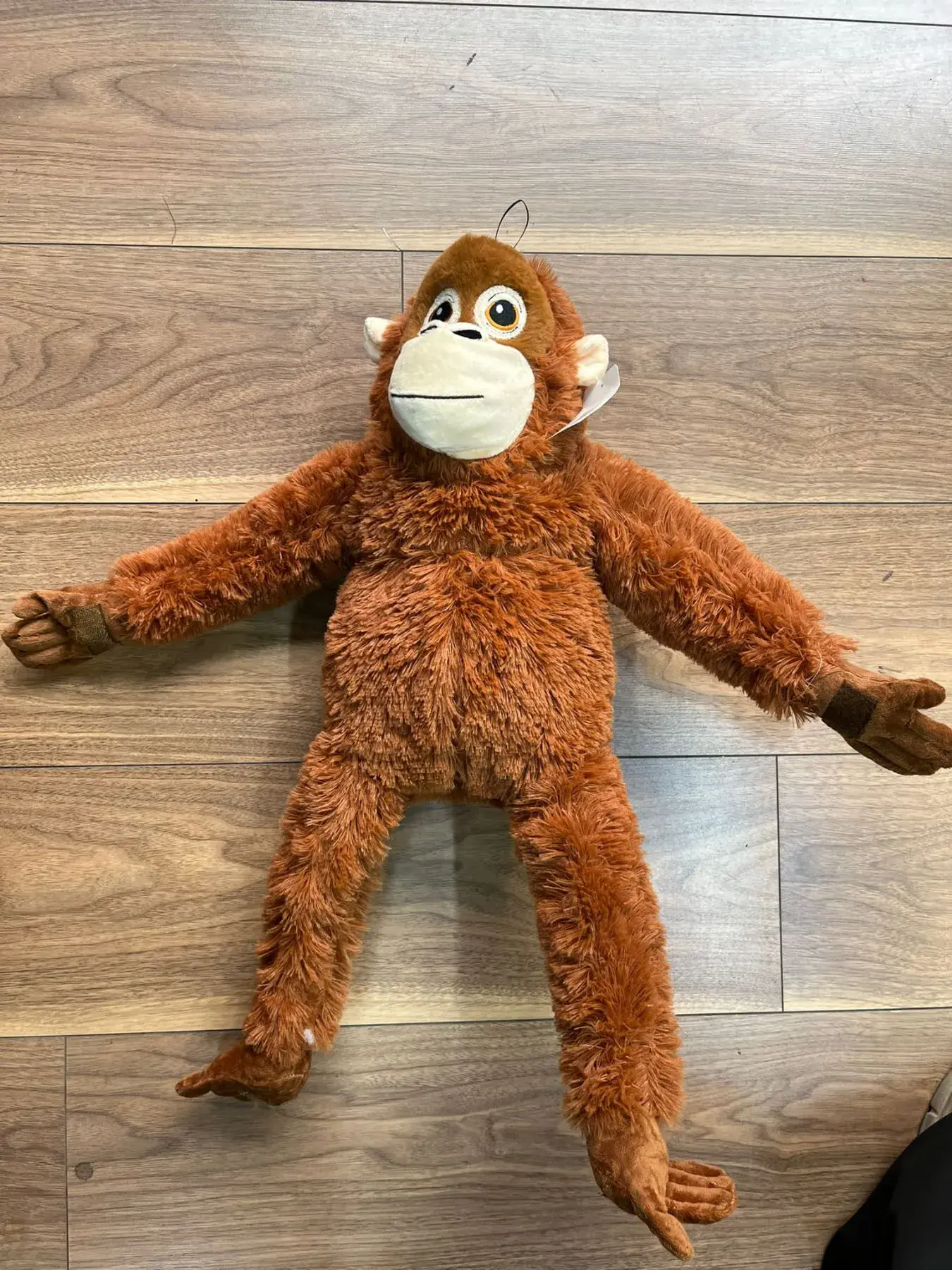 Maskotka Pluszowa Małpa Orangutan 60cm, kolor brązowy z czarnymi detalami