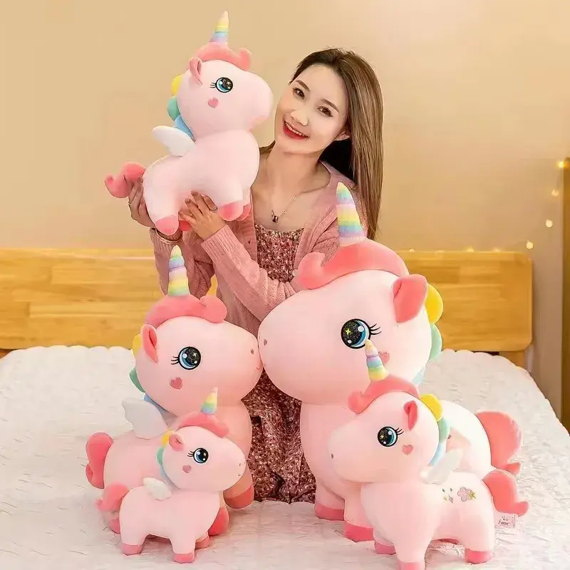 Maskotka Jednorożec Różowy 30cm Pluszowa