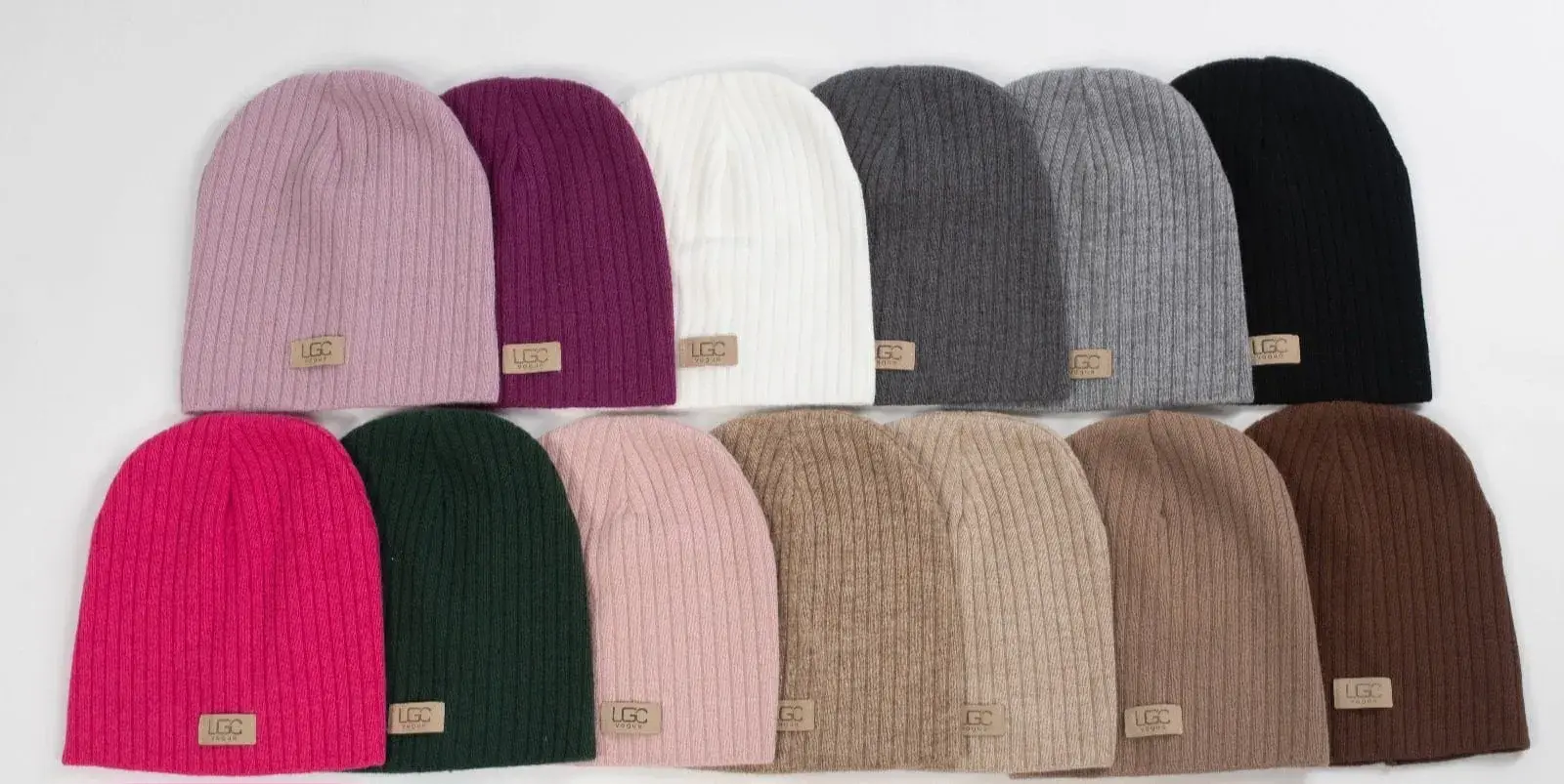 Czapki damskie beanie dzianinowe 12 kolorów