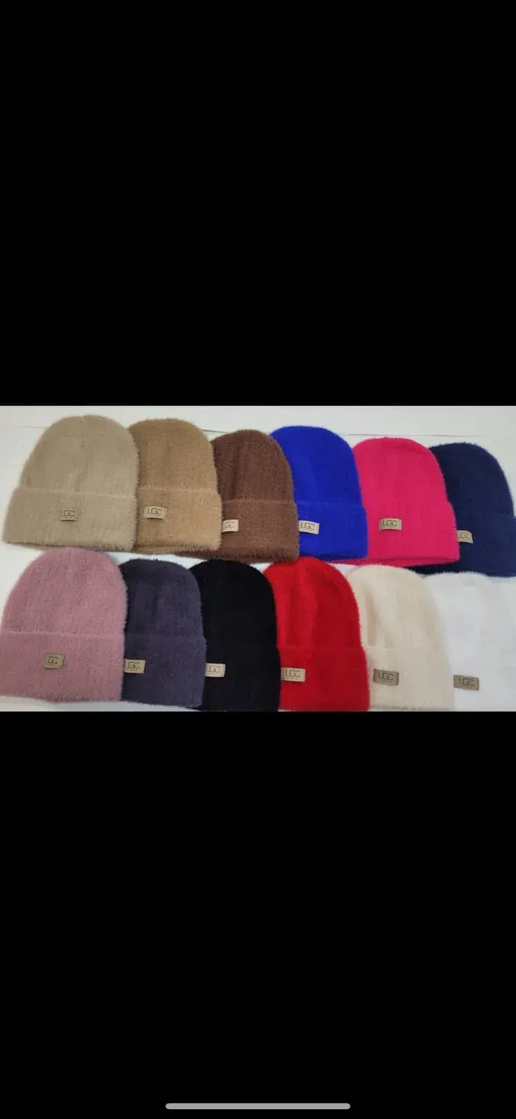 Czapki damskie beanie, 12 szt
