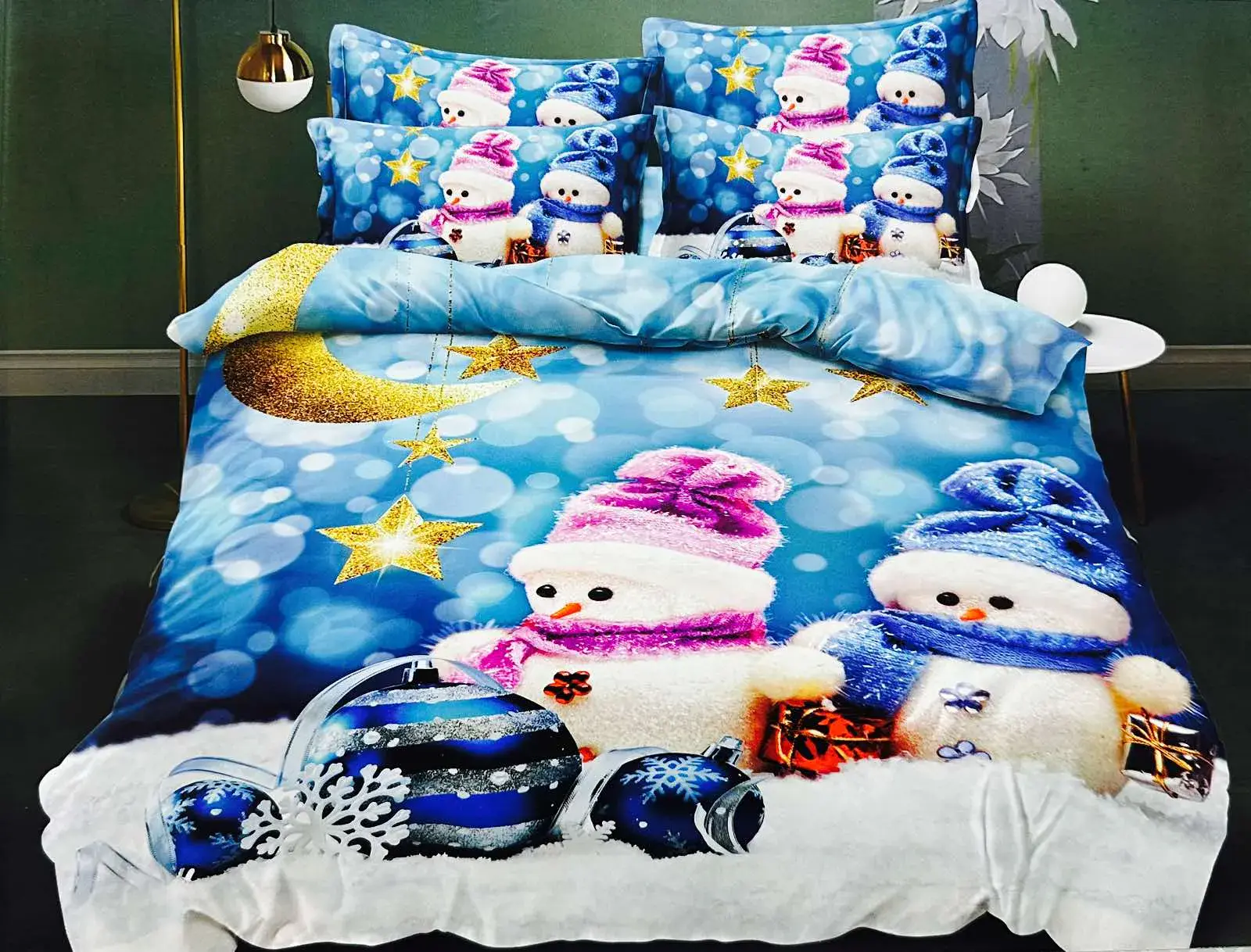 Komplet Pościel 5D MILANO Satyna Bawełna 4CZ 200/220, w wielu kolorach