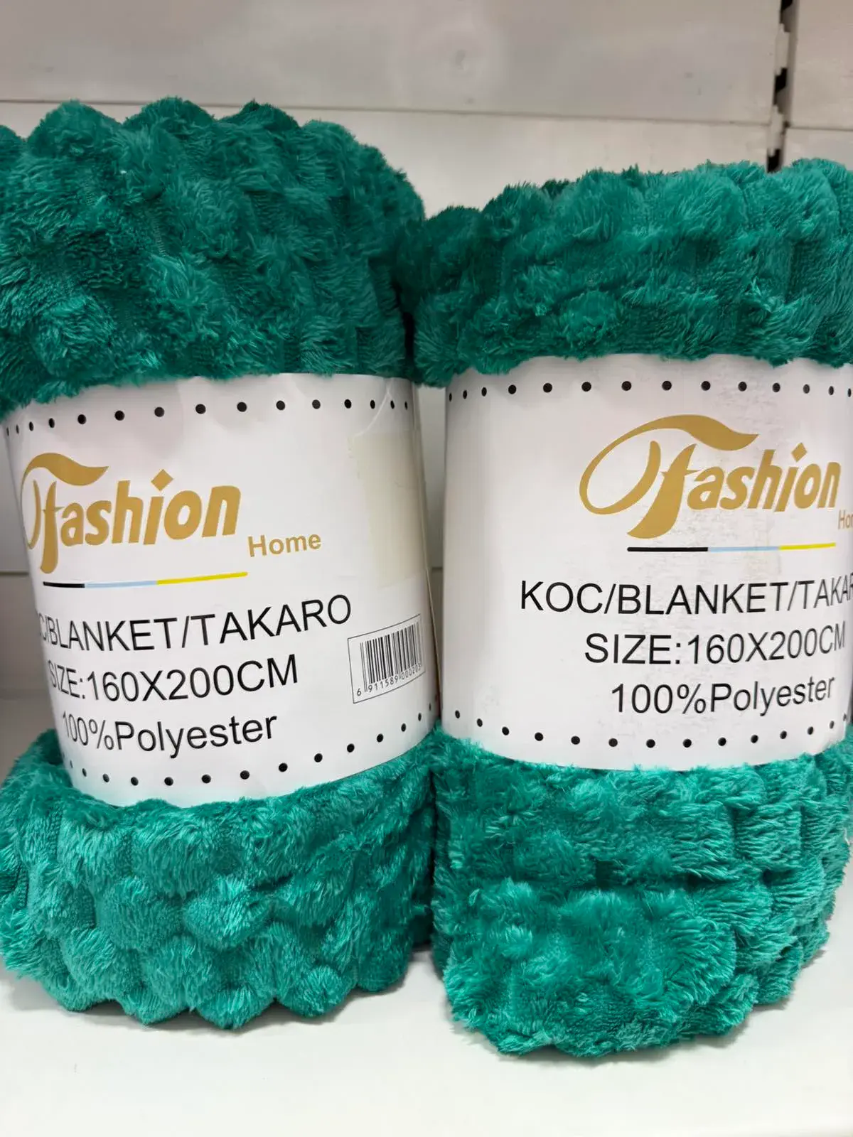 Koce Fashion Home 160x200cm zielone 100% poliester, kolor intensywny zielony