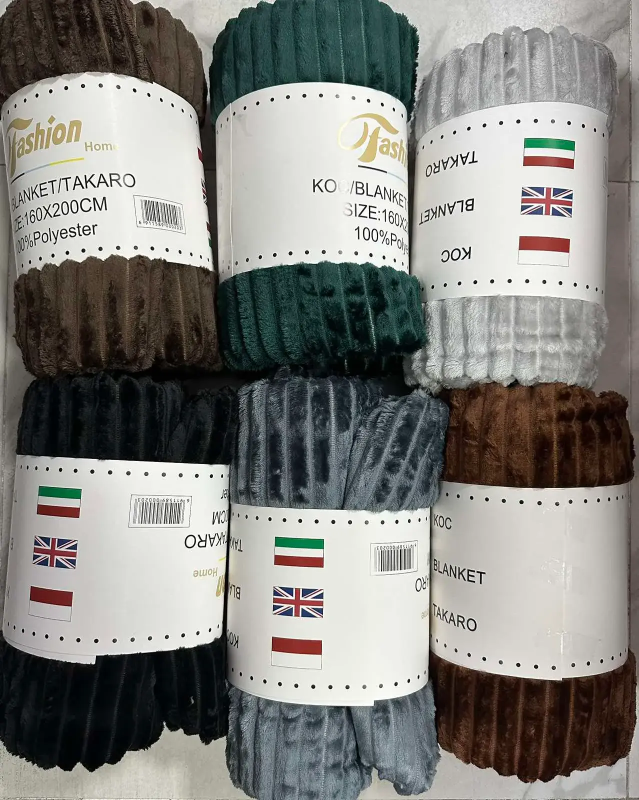 Koce 160x200 cm 100% Poliester Faux Fur