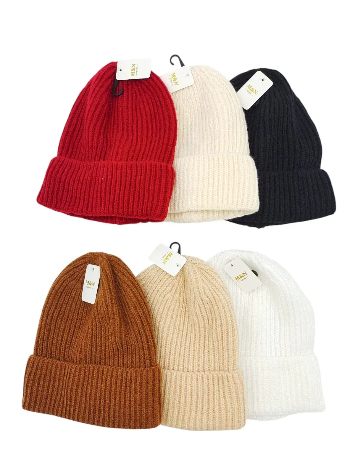 Czapki damskie beanie 6 kolorów