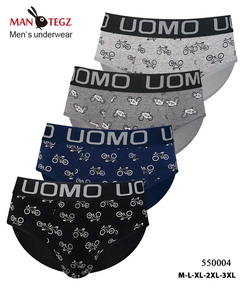 Bokserki męskie Man Tegz z rowerami M-L-XL-XXL 4 szt