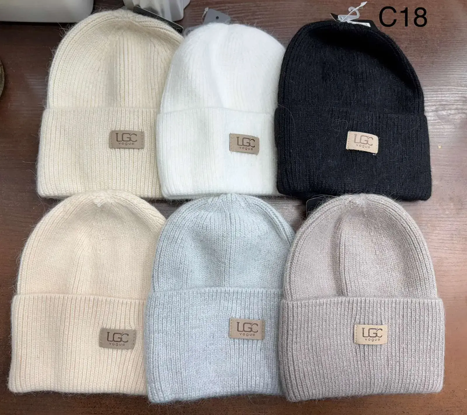 Czapki damskie beanie LGC 6 kolorów