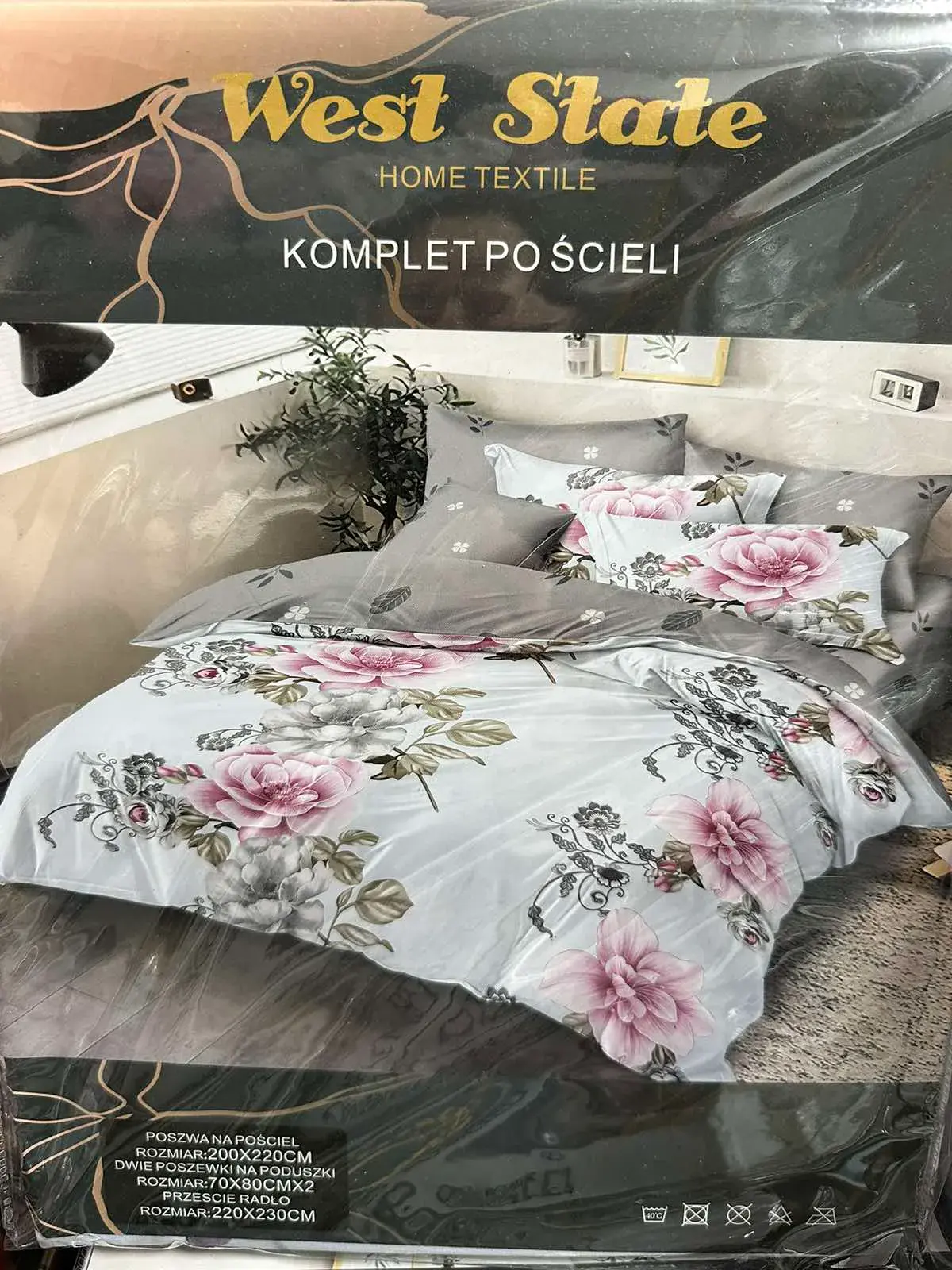 Komplet Pościeli 4cz West State 200/220, kolor biały