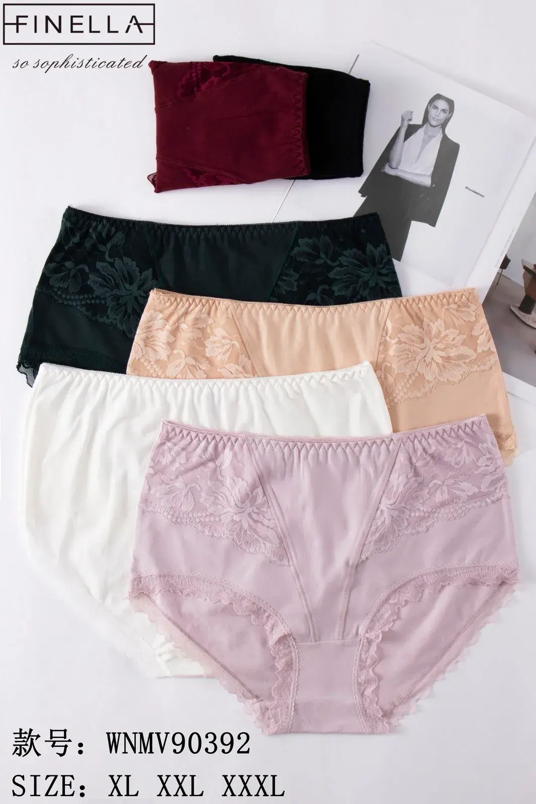Majtki damskie Finella XL-XXL-XXL, 4 kolory