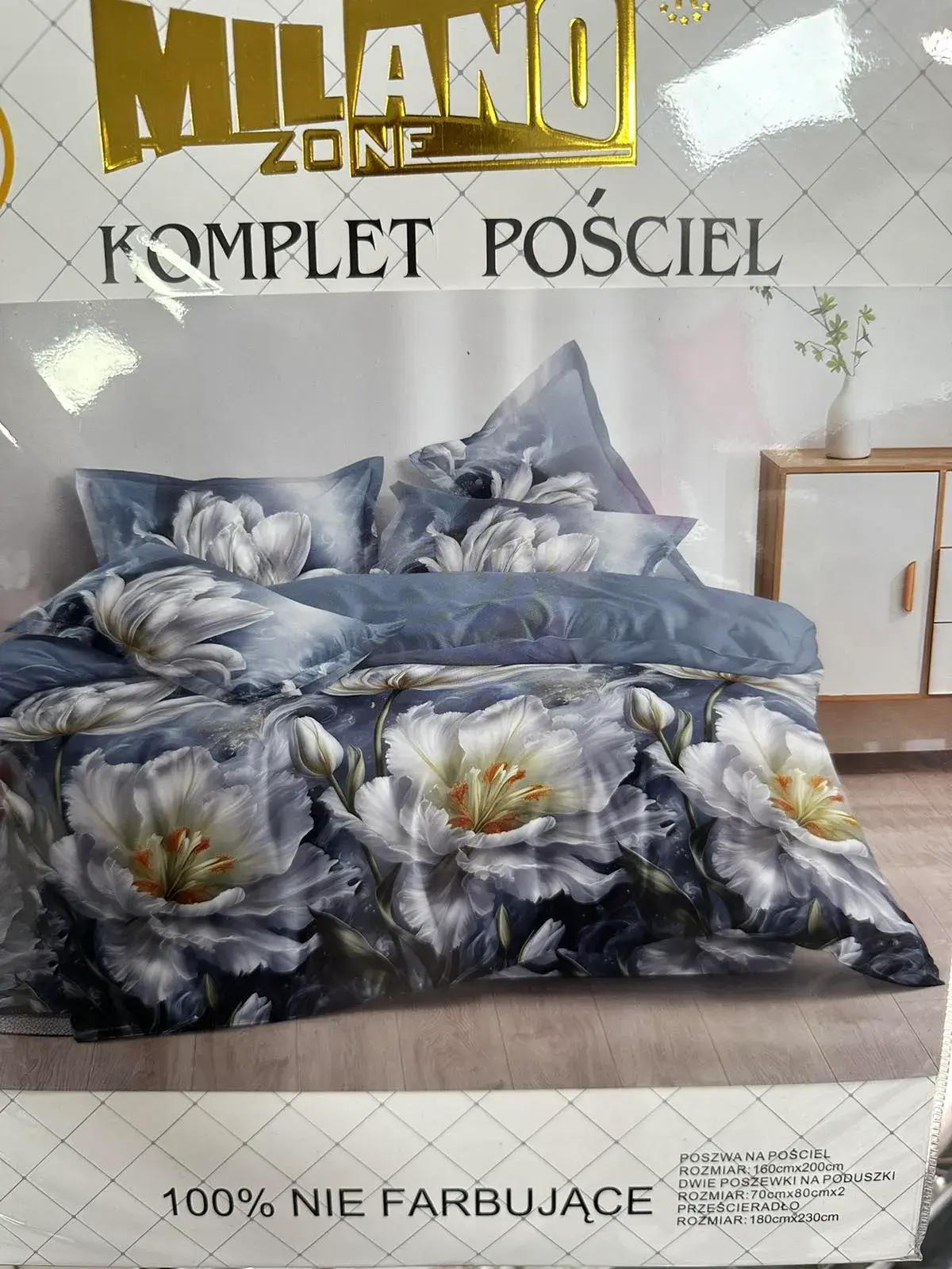 Komplet pościeli Milano 4cz 160/200, w wielu kolorach