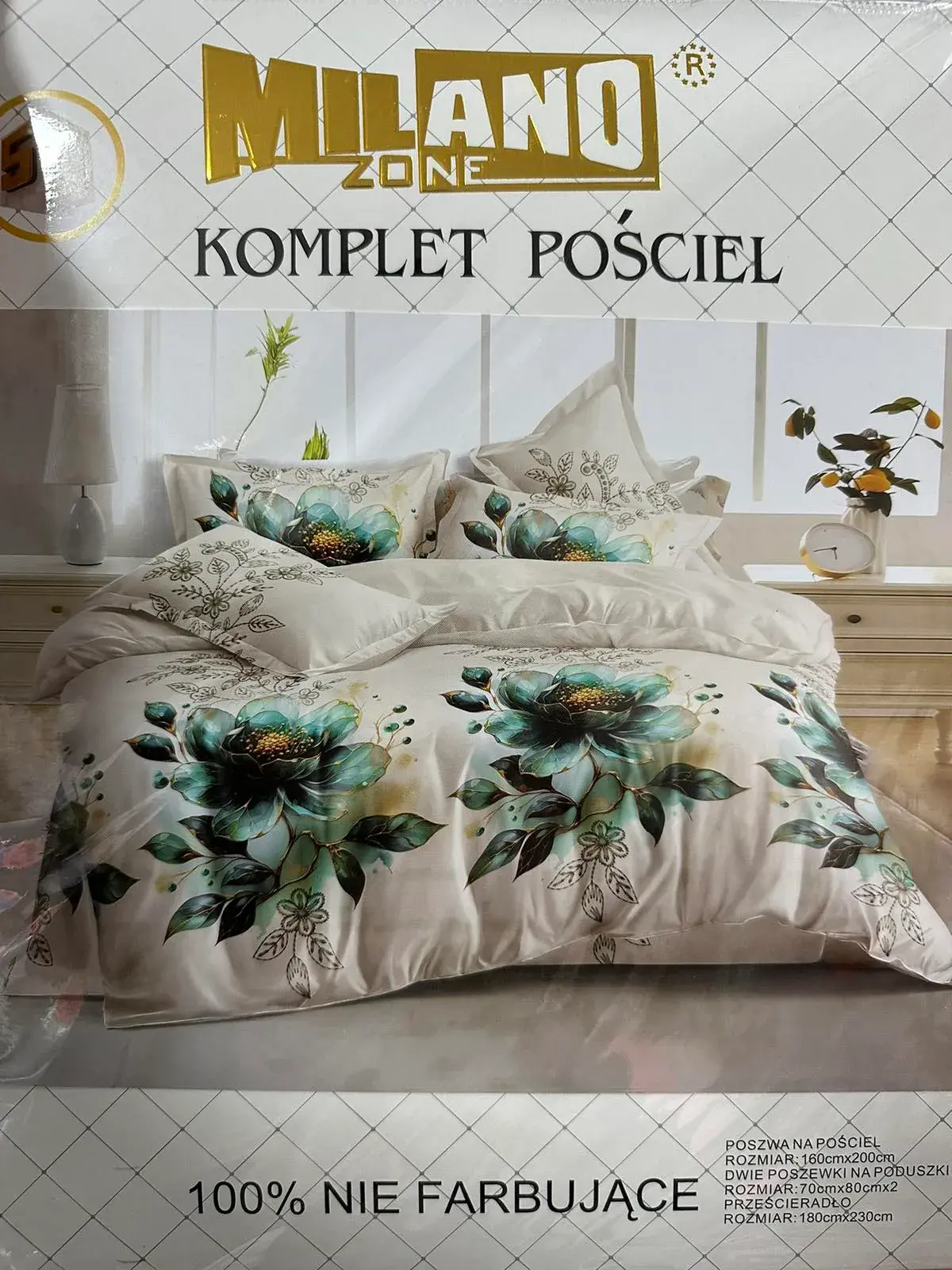 Komplet pościeli Milano 4cz 160/200, w wielu kolorach – wzór 3