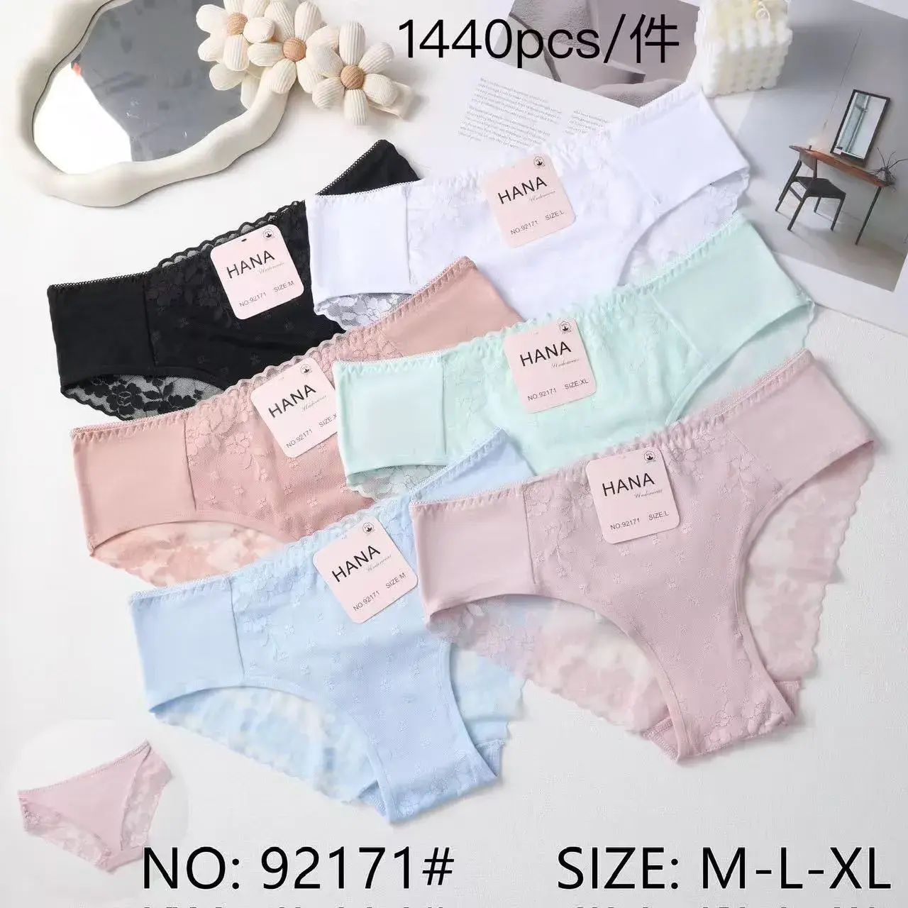 Majtki damskie HANA rozmiar M-L-XL, 6 kolorów