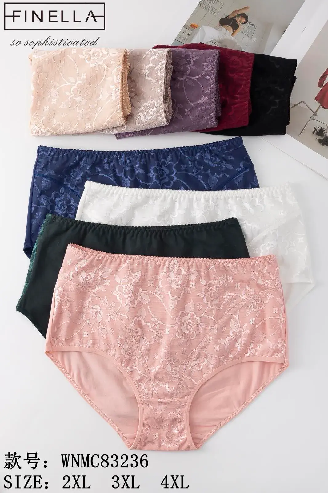 Majtki damskie Finella 2XL 3XL 4XL
