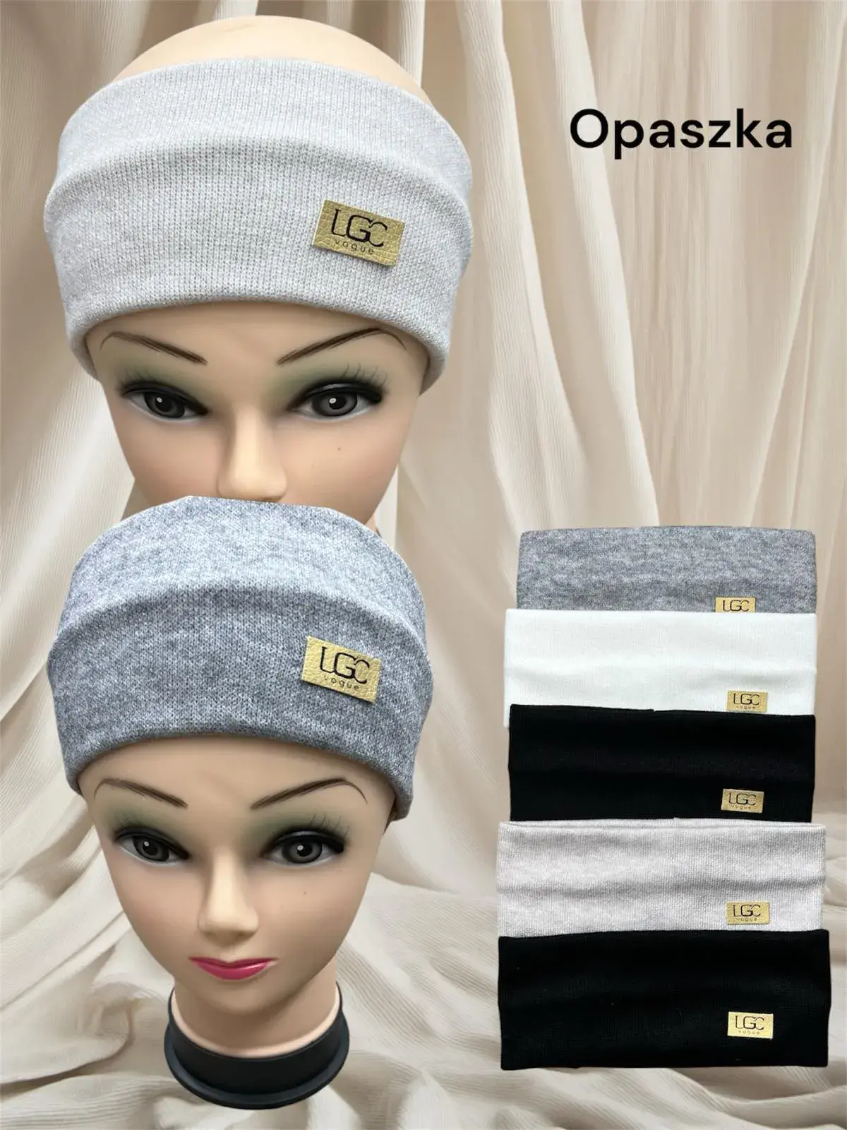 Opaska Damska ALPAKA Dzianinowa LGC Vogue - Mix Kolorów