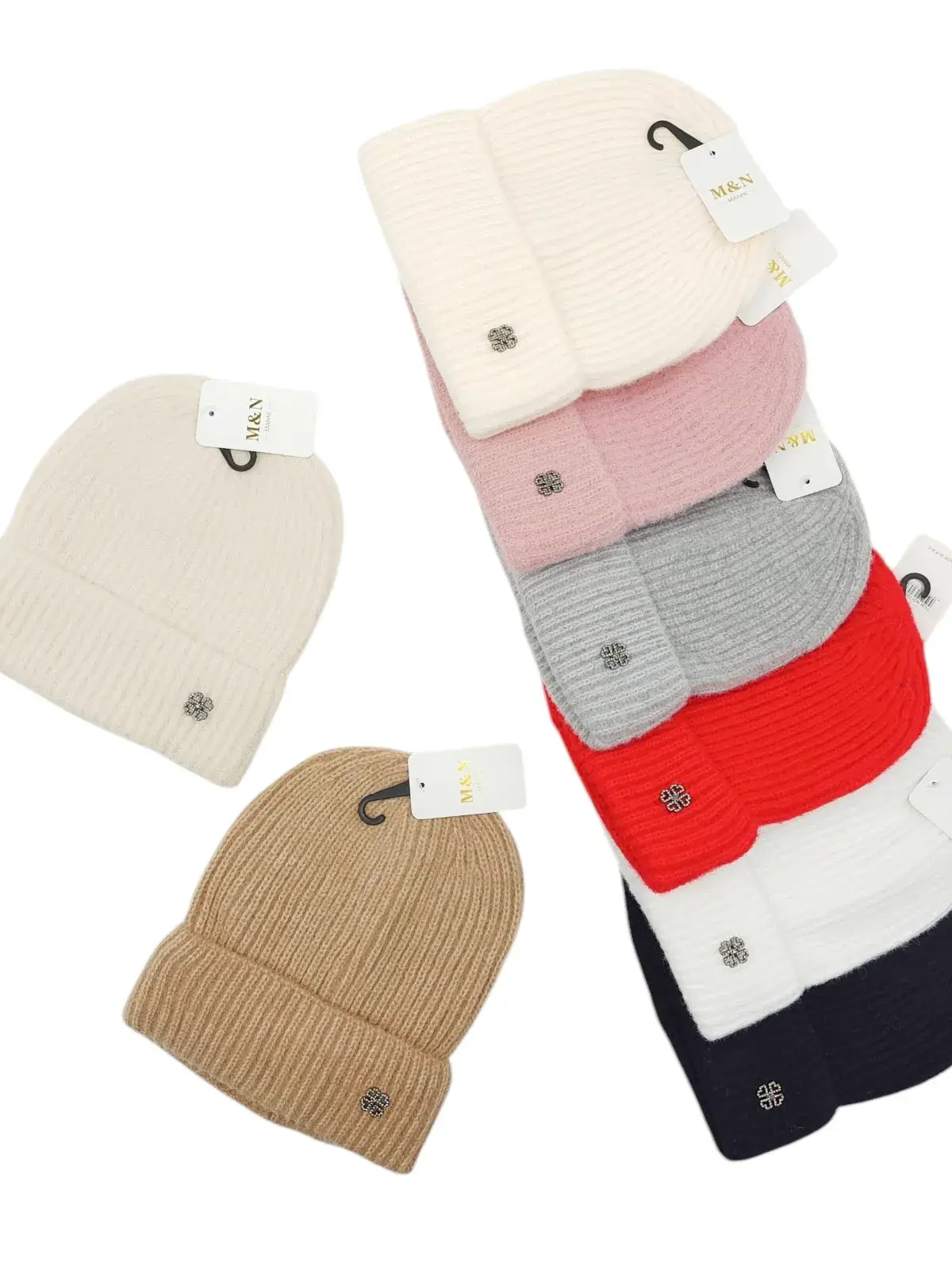 Czapki damskie dzianinowe beanie różne kolory