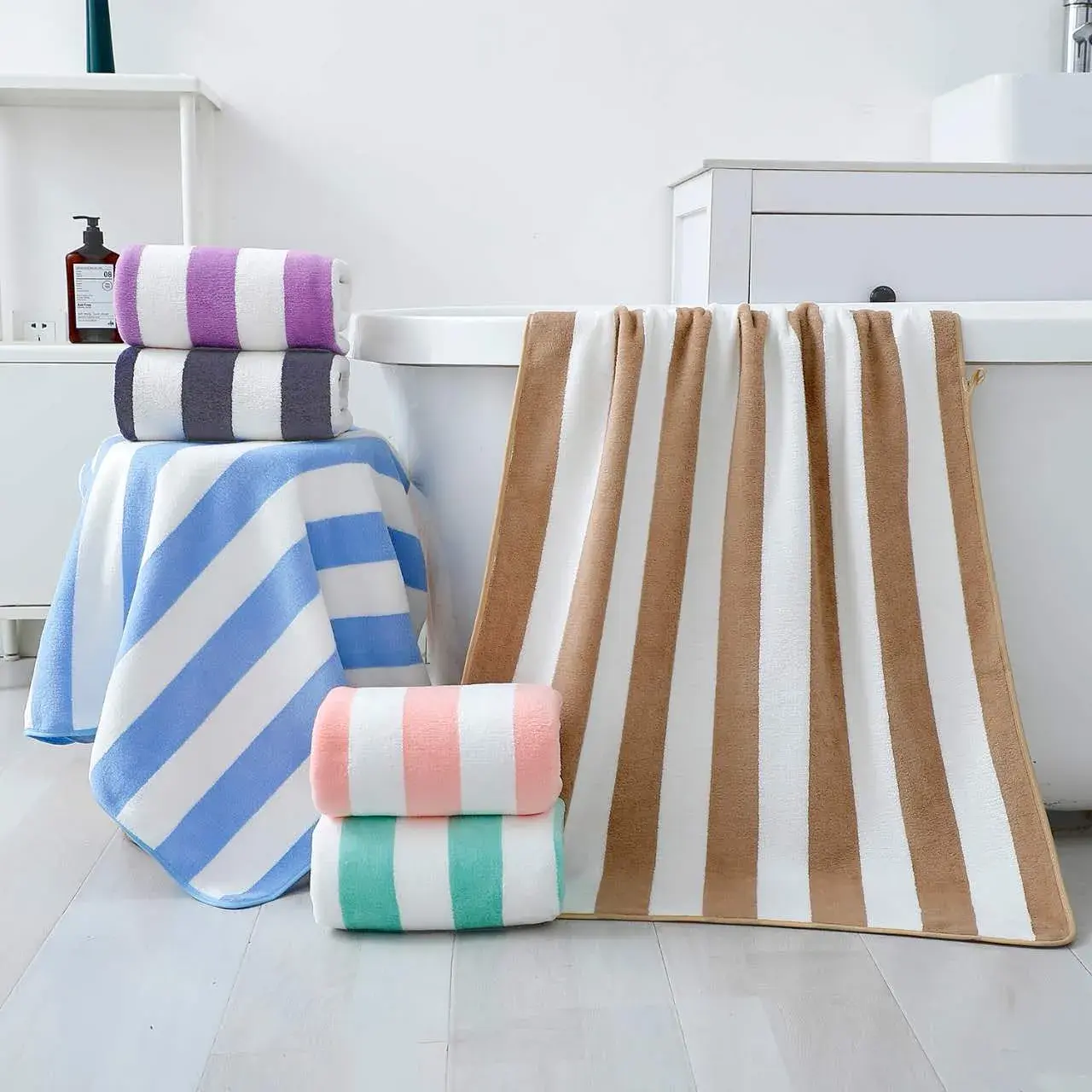 Ręczniki z Mikrofibry 70x140 cm, w wielu kolorach – wzór 3