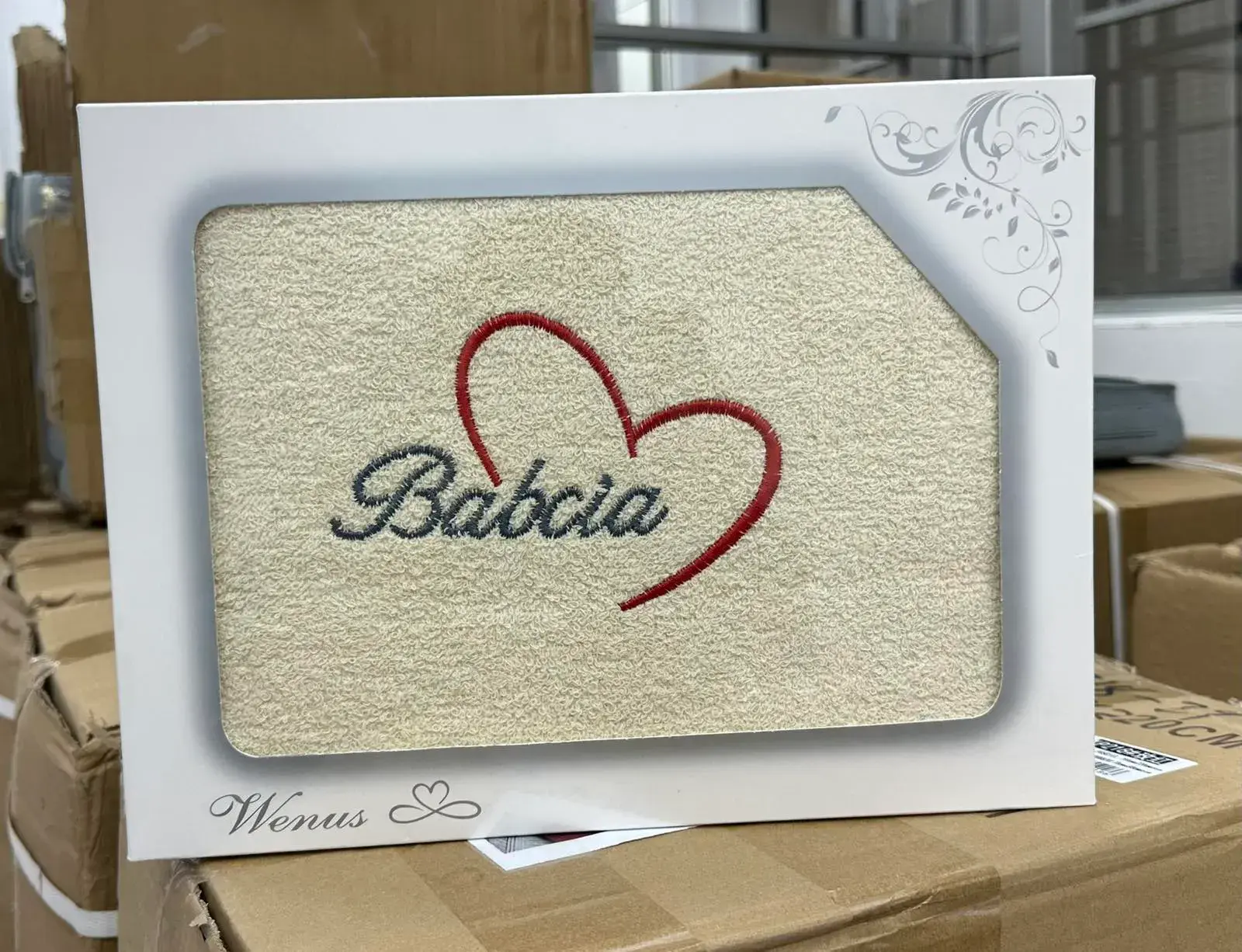 Ręczniki Babcia & Dziadka 70/140, kolor beżowy