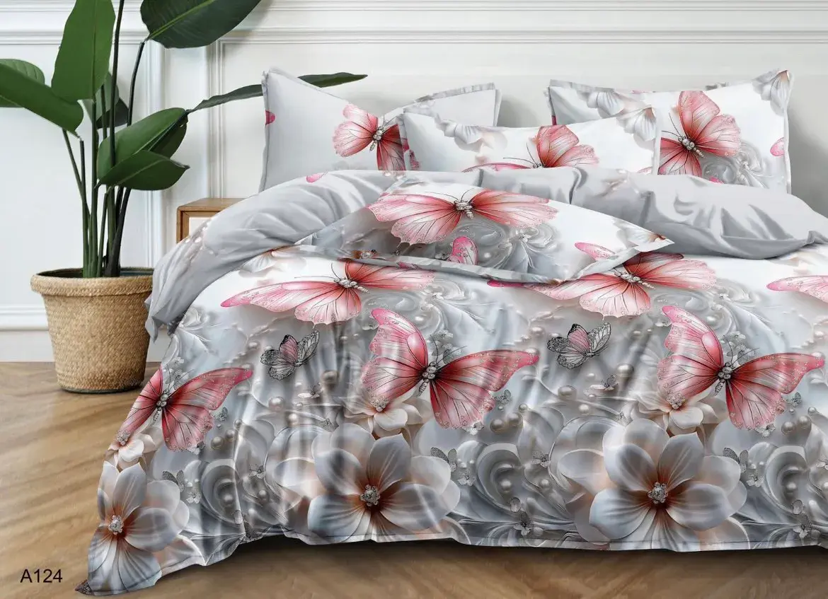 Komplet Pościel Fashion Home Satyna Bawełna 200x220cm 3cz, w wielu kolorach