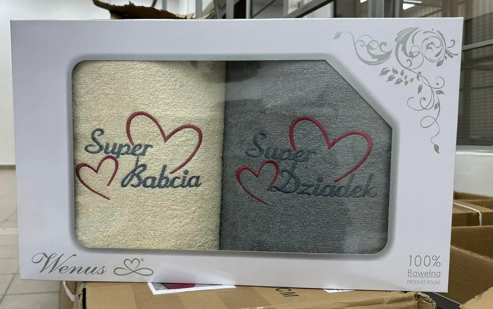 Ręczniki Super Babcia & Dziadek 2PCS 70/140