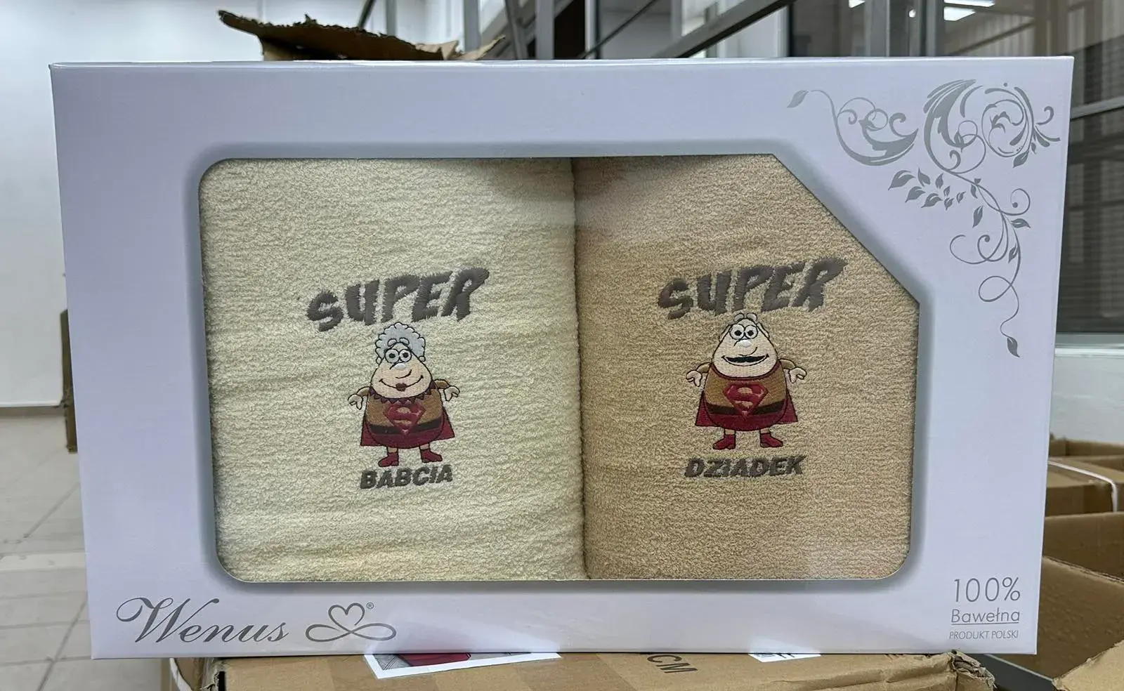 Ręczniki Babcia & Dziadek Superbohaterowie 2PCS 70/140