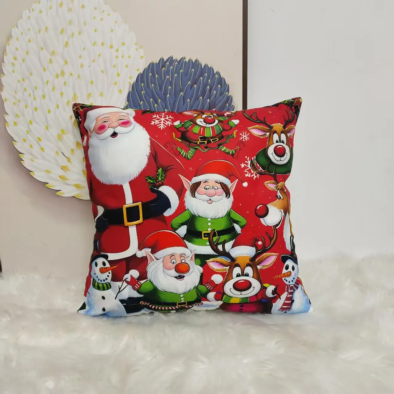 Poszewki świąteczne 40x40cm z motywem Świąt, w wielu kolorach – wzór 2