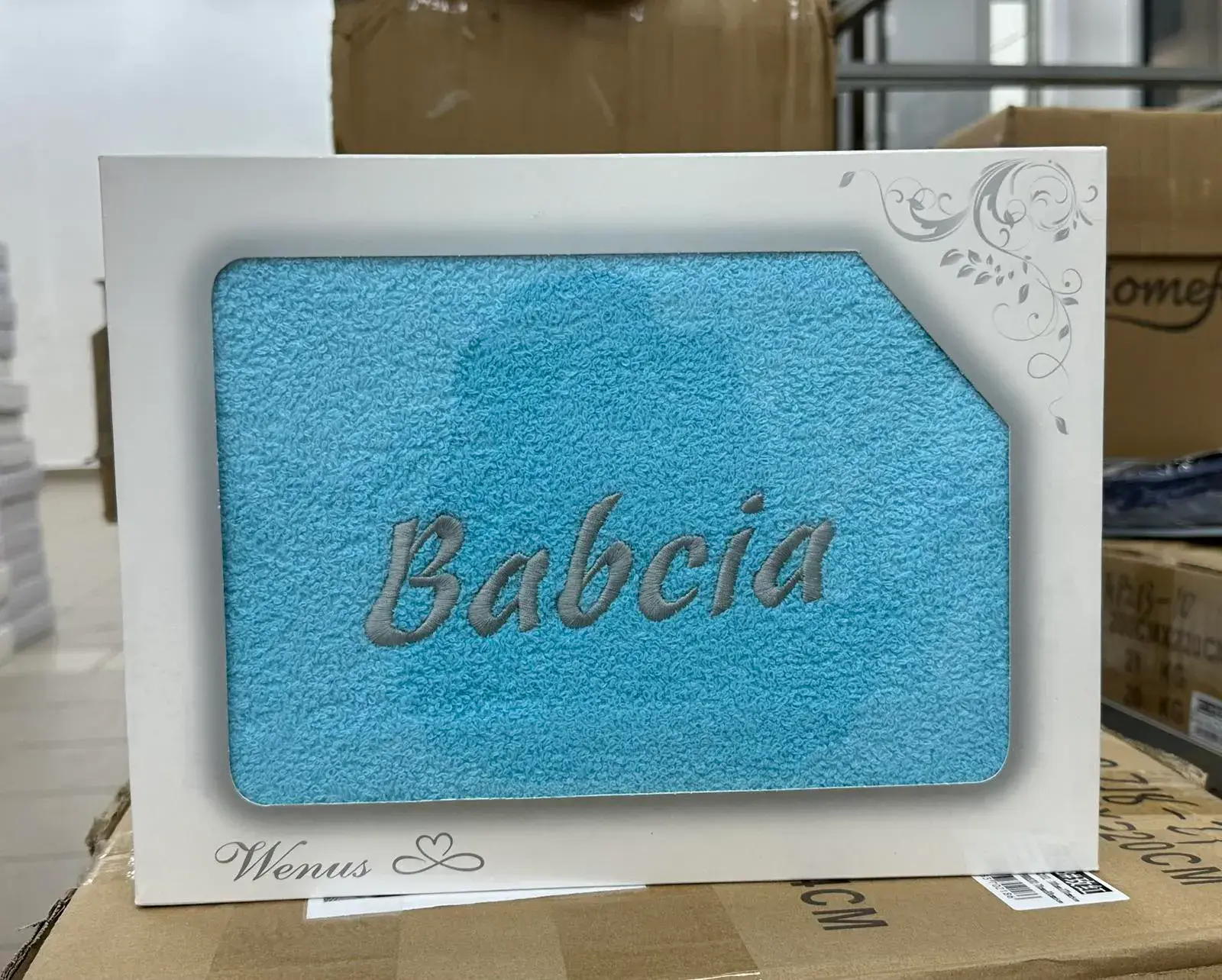 Ręczniki Babcia & Dziadka 70/140 Venus, kolor turkusowy