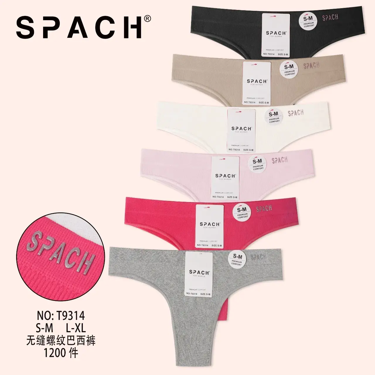 Spach Majtki damskie S-M-L-XL 5 szt