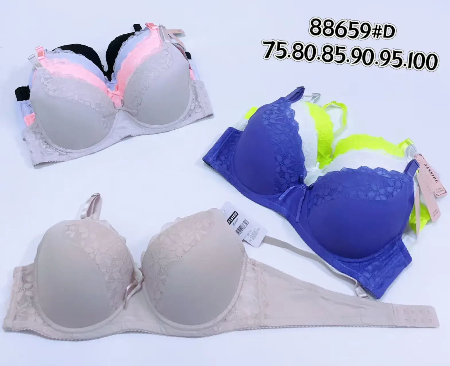 Biustonosz Damski Push-up, w wielu kolorach – wzór 3