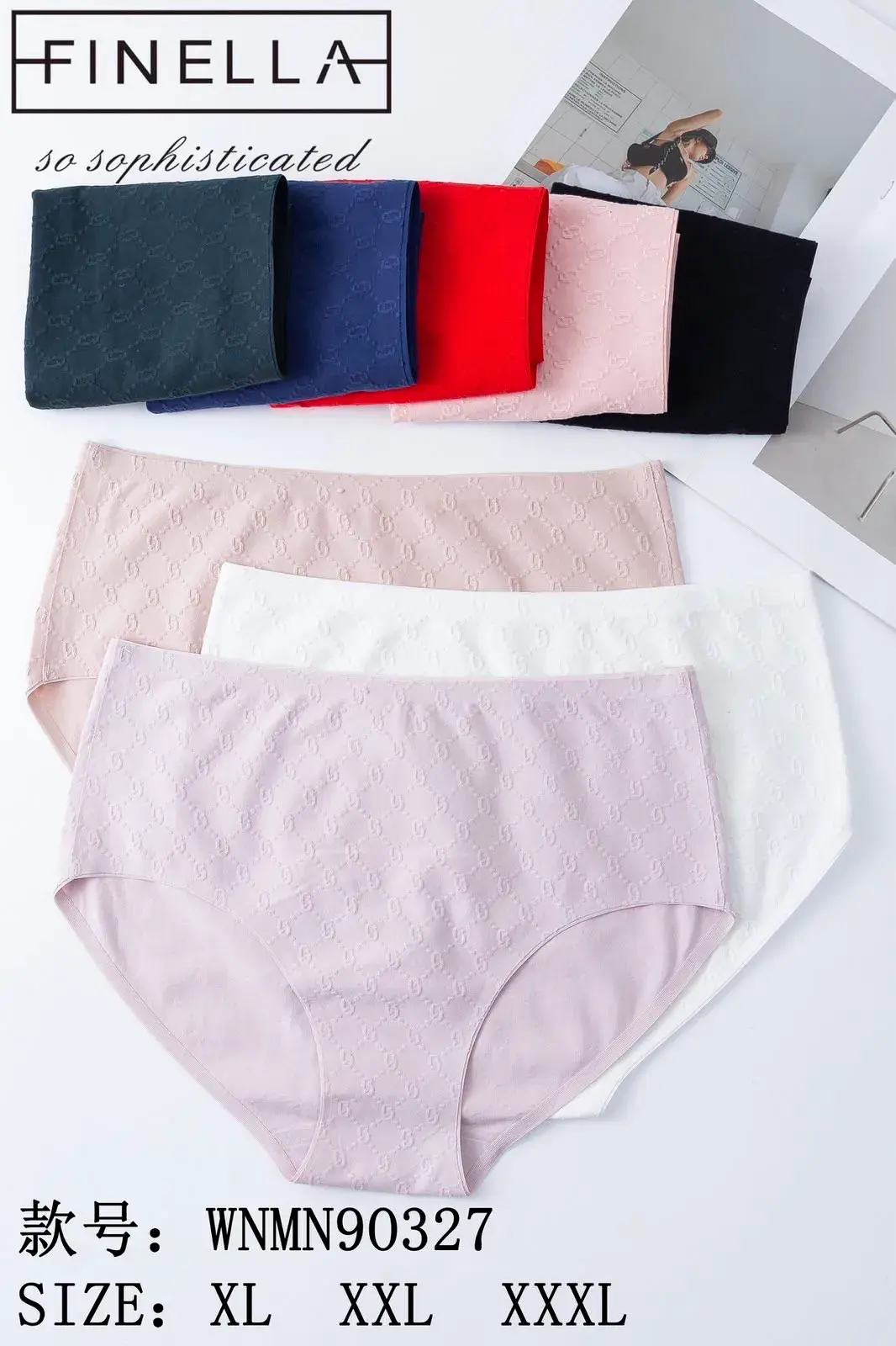 Majtki damskie Finella XL-XXXL, 5 szt. wielopak
