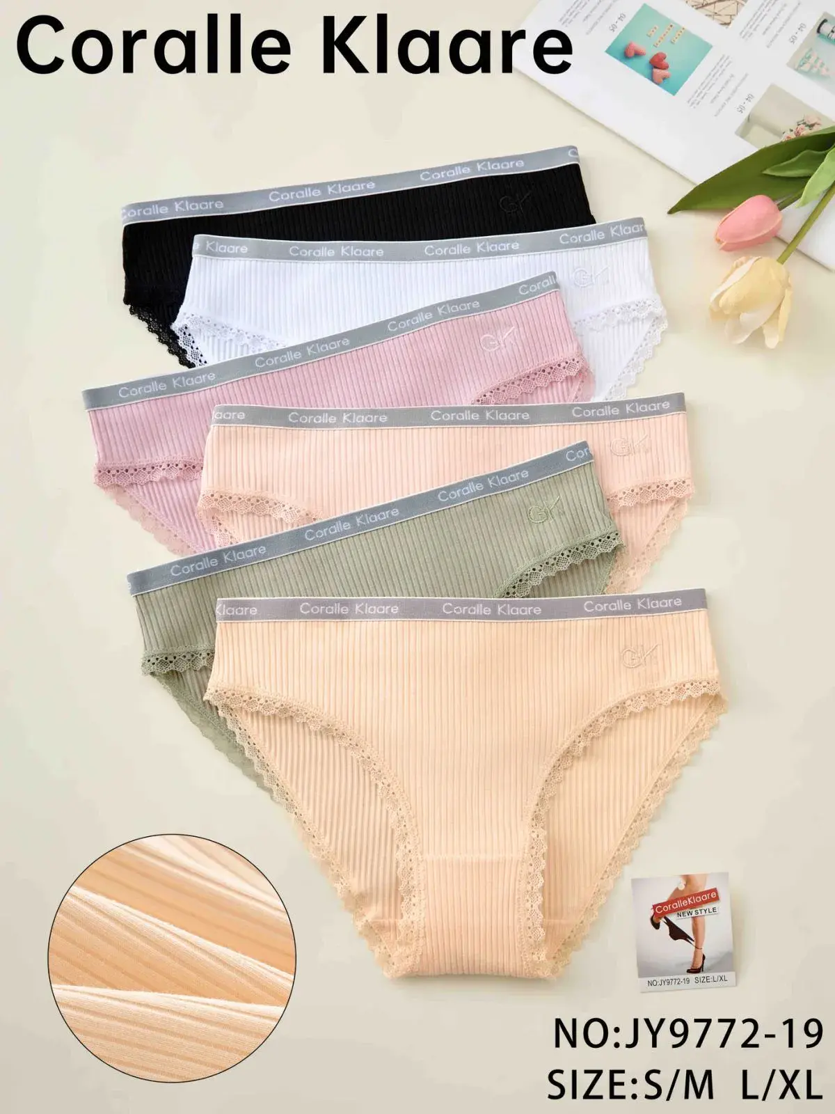 Majtki damskie Corallelle Klaare 5 szt. S/M L/XL