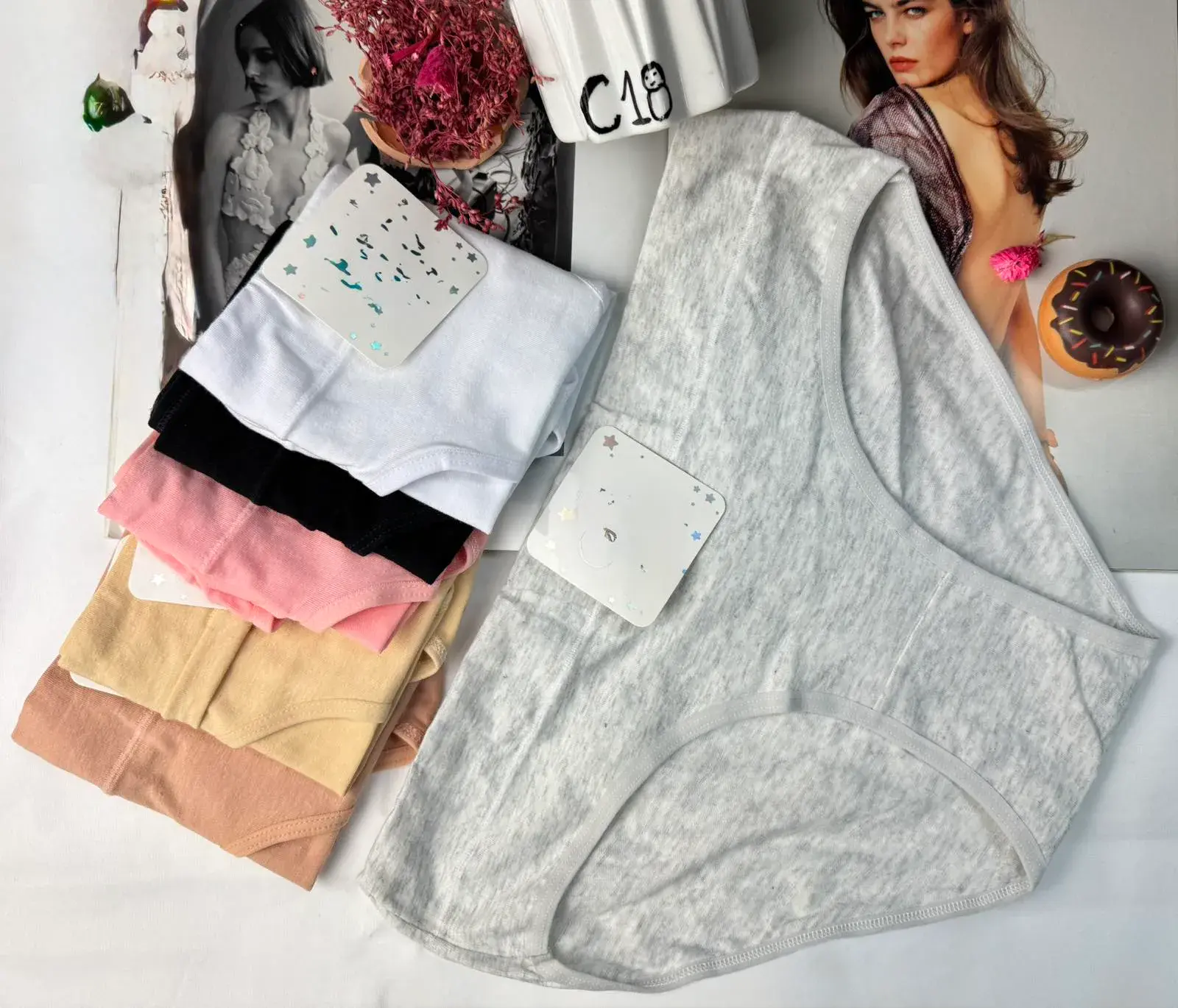Majtki damskie L XL XXL, 5 szt. mix kolorów