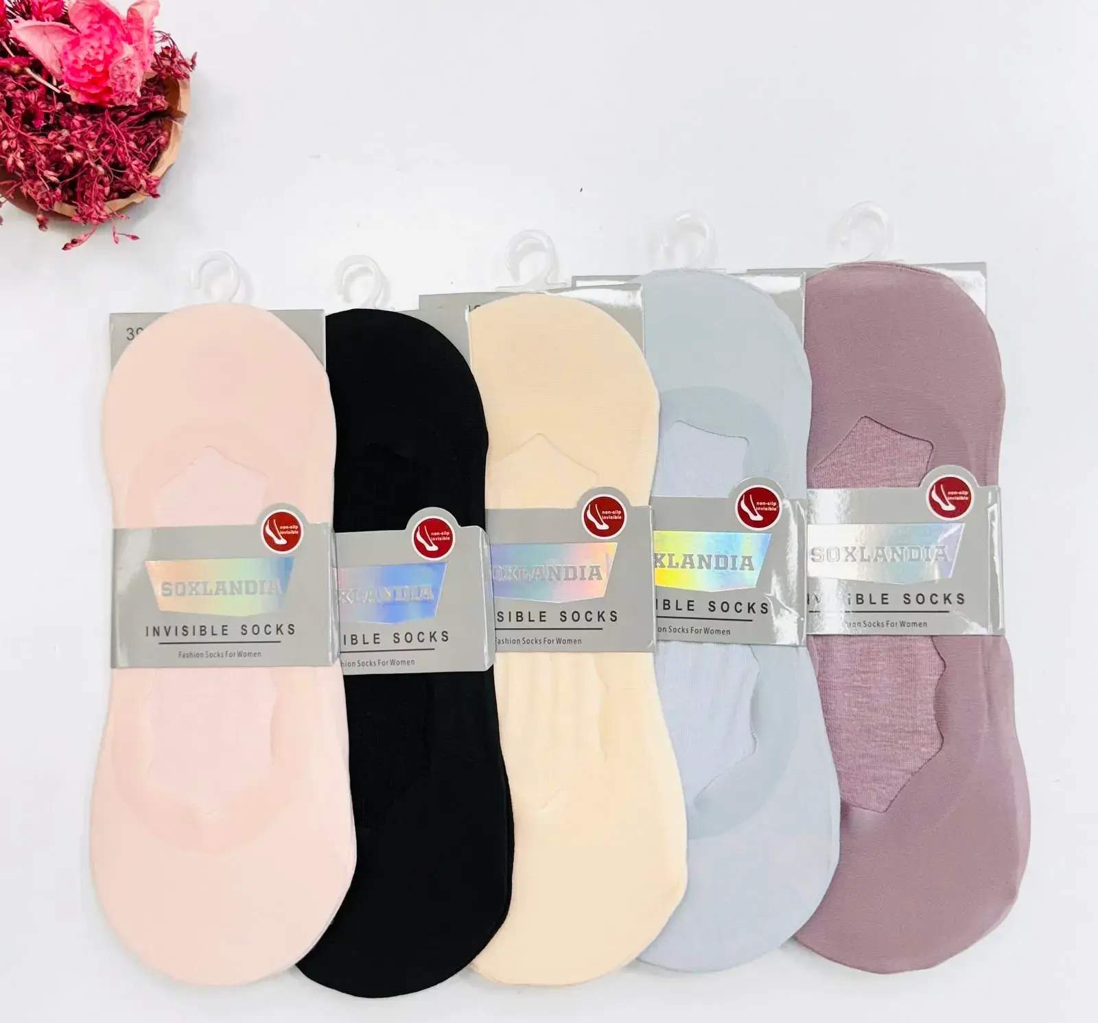 Skarpetki Invisible Socks damskie 5 par w opakowaniu