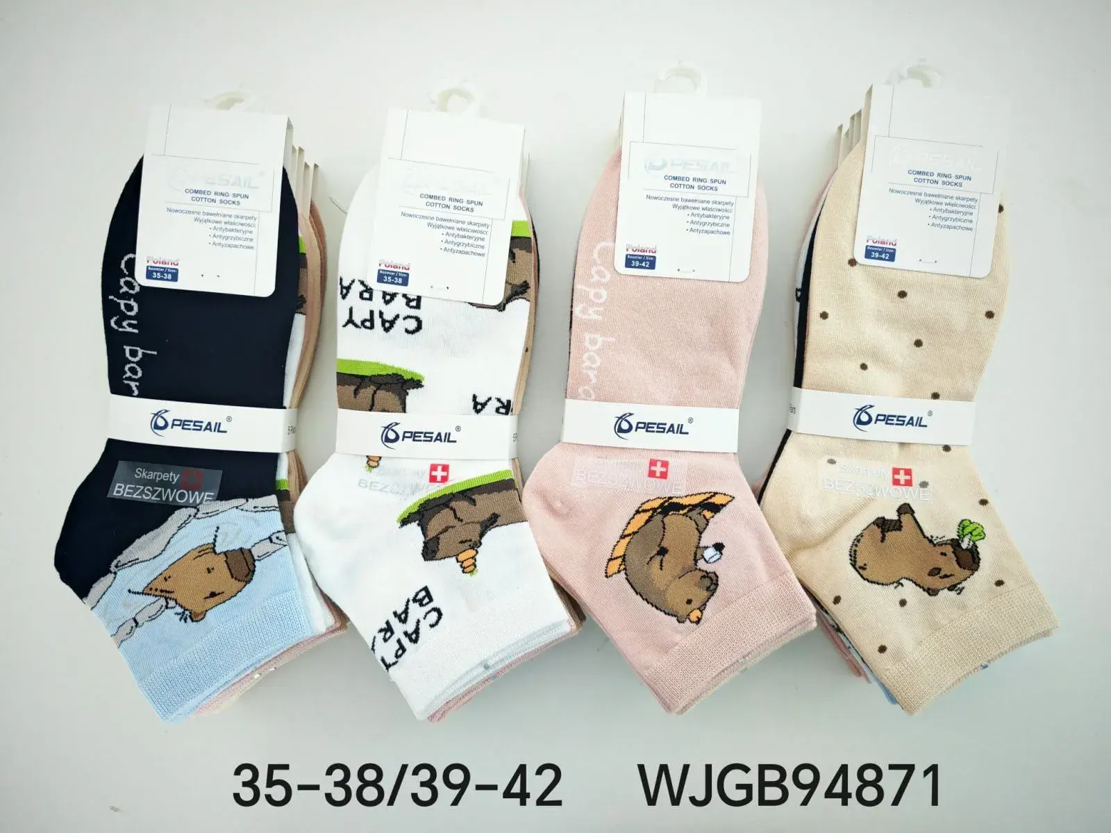 Skarpetki damskie z bobrem 35-38/39-42, 4 pary