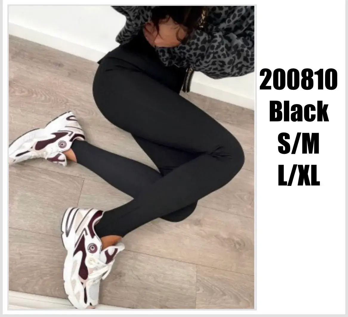 Legginsy czarne elastyczne S/M L/XL 200810