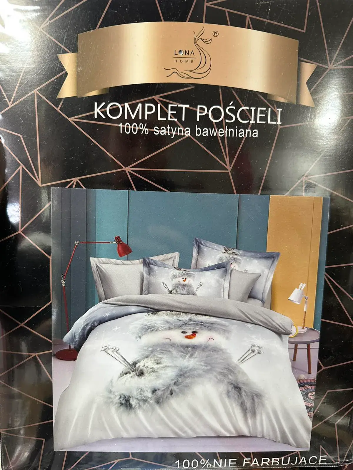 Komplet Pościeli 4CZ 160/200 100% Satyna Bawełniana