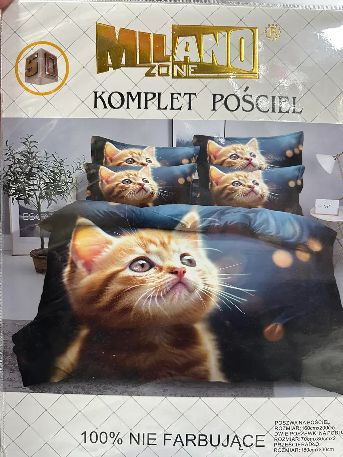 Komplet Pościel 4CZ 160/200 MilanoZone Koty