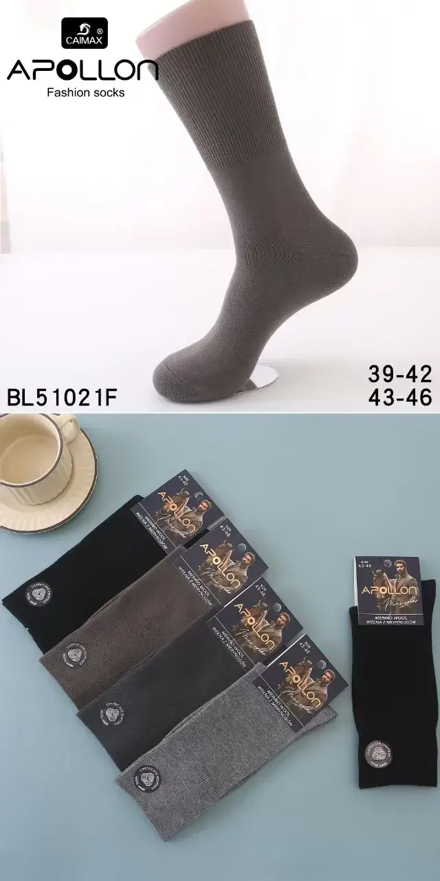 Skarpetki męskie Apollo Fashion szare