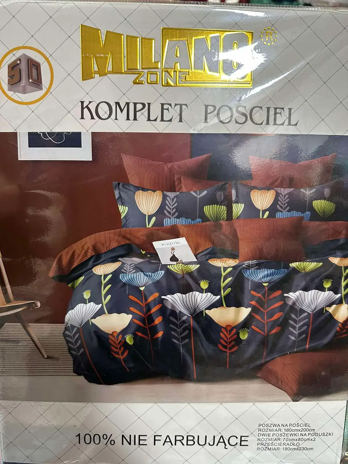 Komplet Pościel 4CZ MilanZone 160/200 kwiatowy