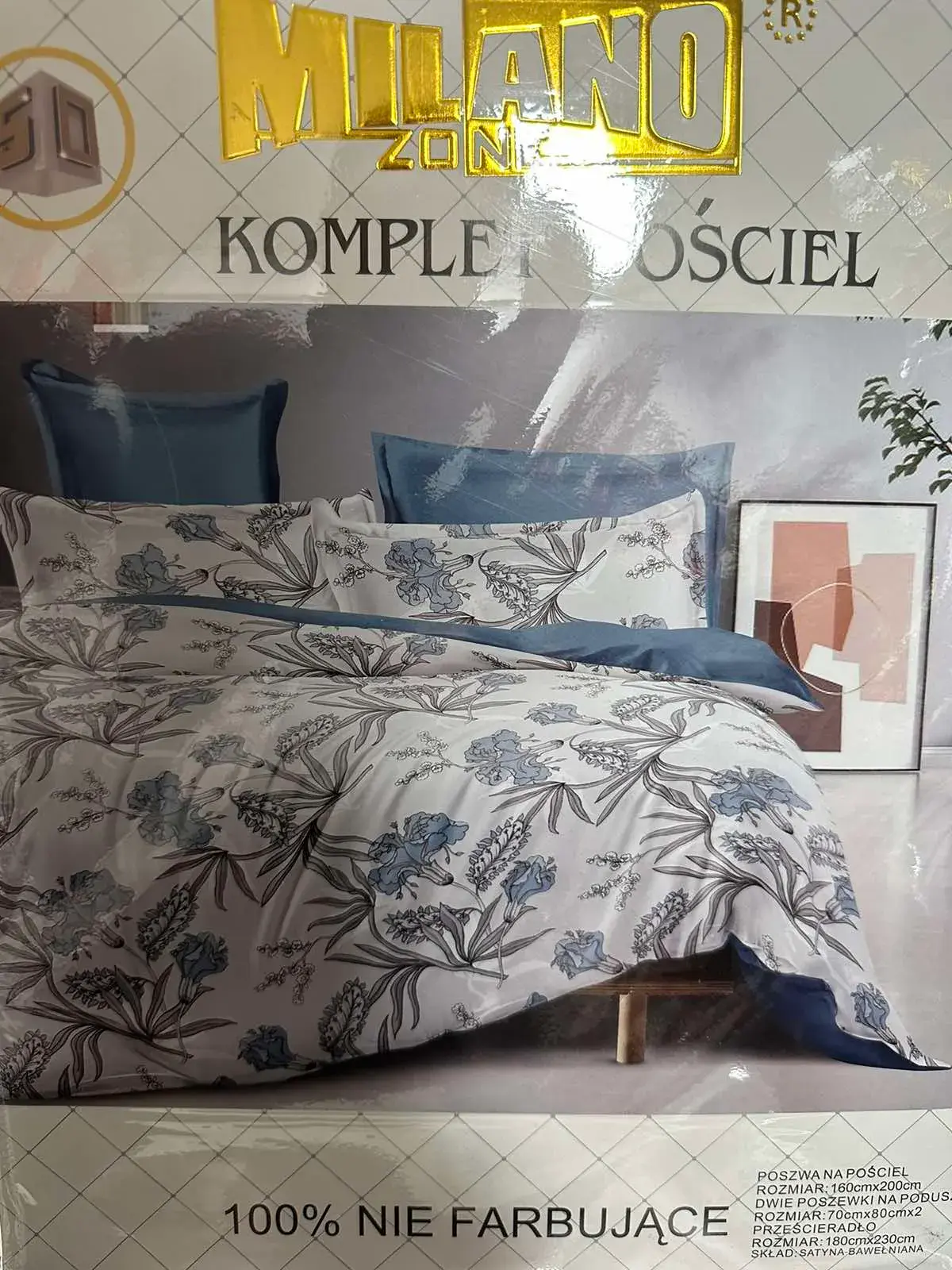Komplet Pościel Milano 4cz 160/200 nie farbujące