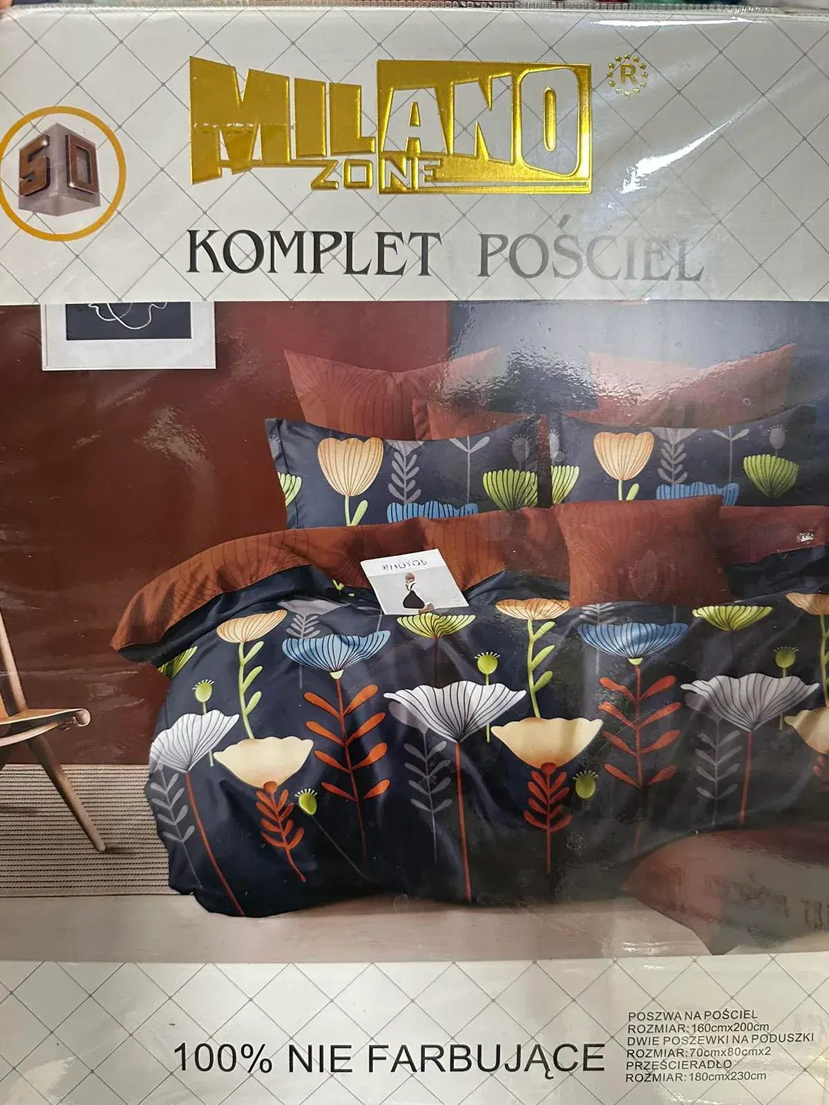 Komplet Pościel 4CZ MilanoZone 160/200 kwiatowy