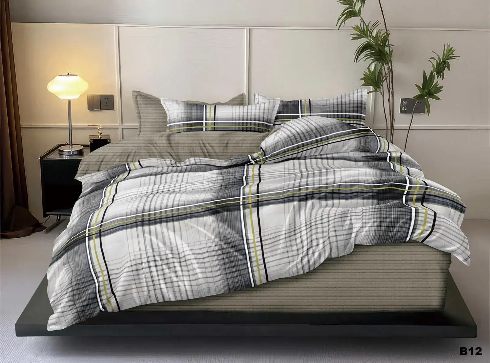 Komplet Pościel Milano 4CZ 200/220, w wielu kolorach – wzór 6