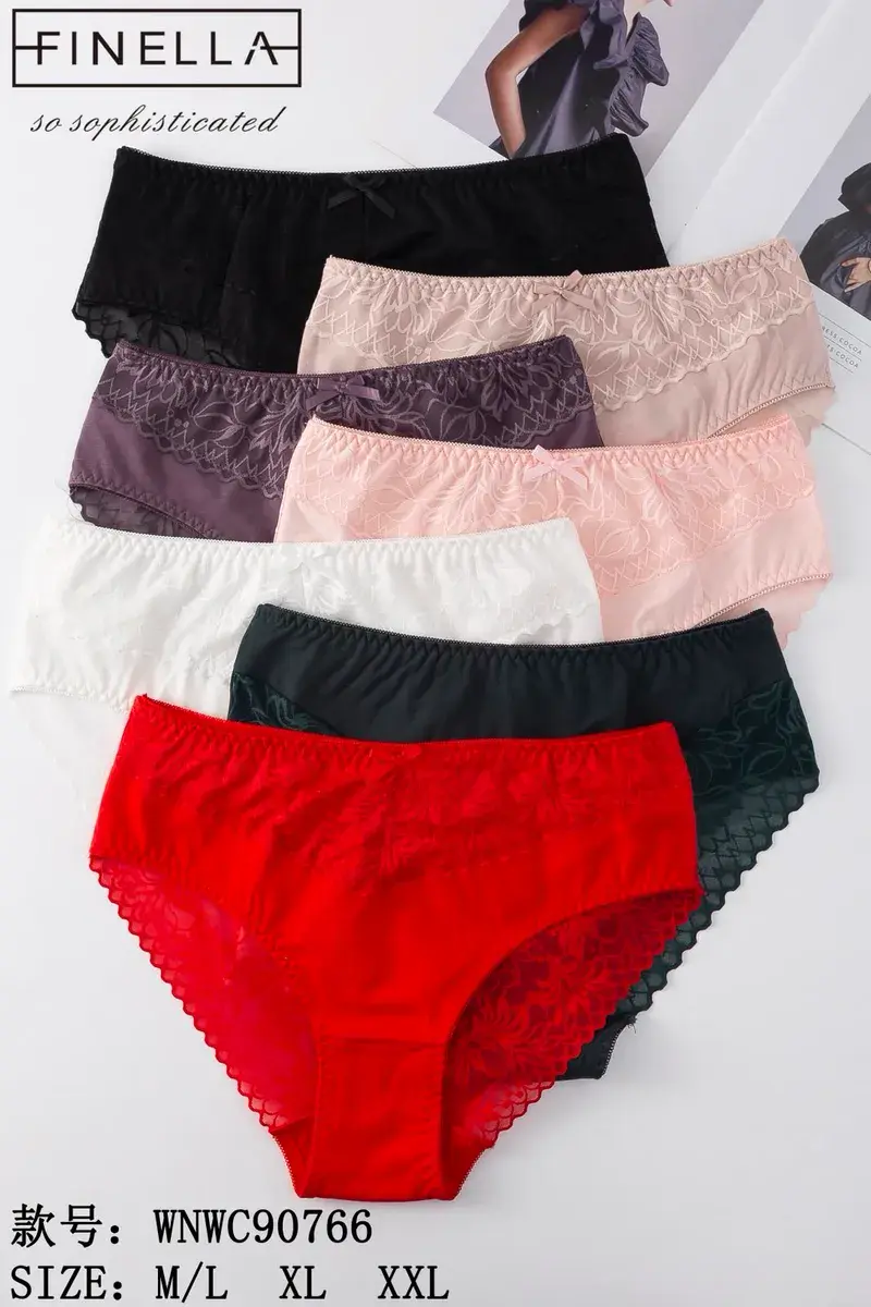 Finella Damskie Majtki Koronkowe M/L XL XXL Wielokolorowe – wzór 2