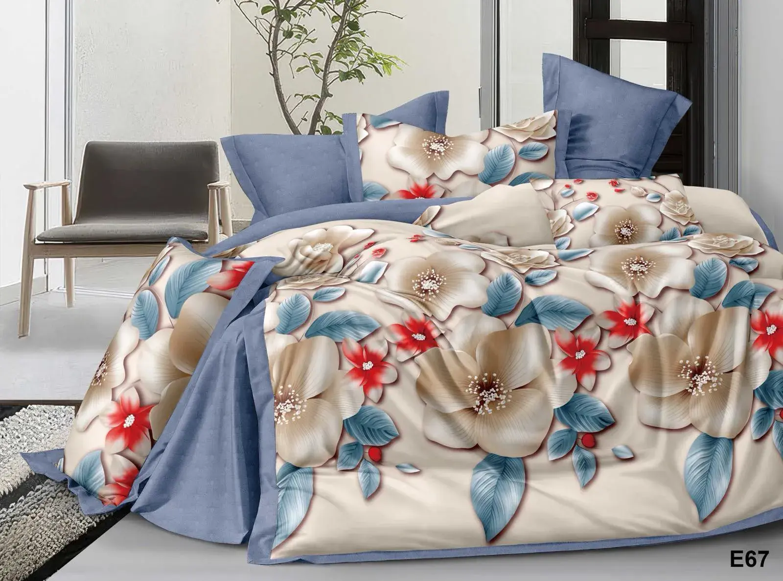 Komplet Pościel Milano 4CZ 160/200, w wielu kolorach – wzór 16