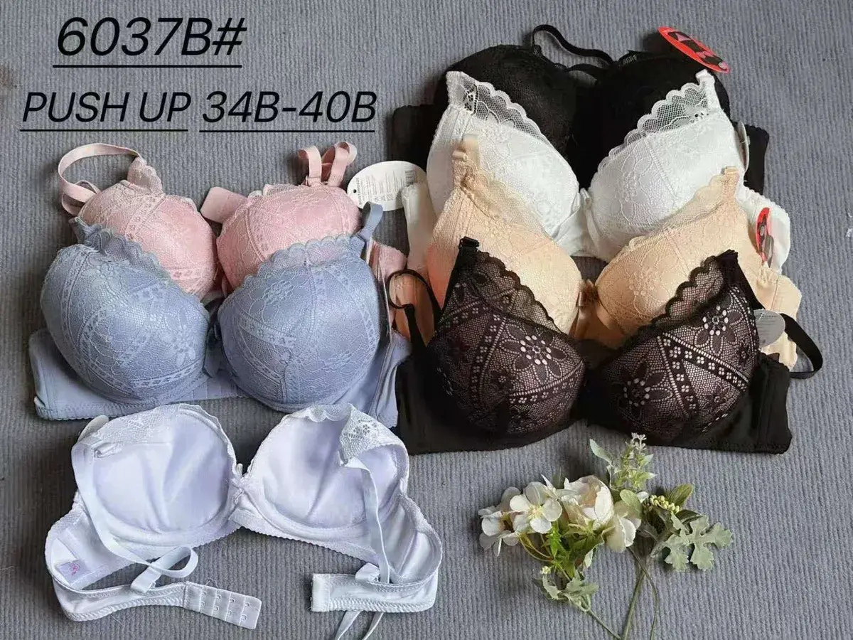Biustonosz push up koronkowy 34B-40B mix kolorów – wzór 2