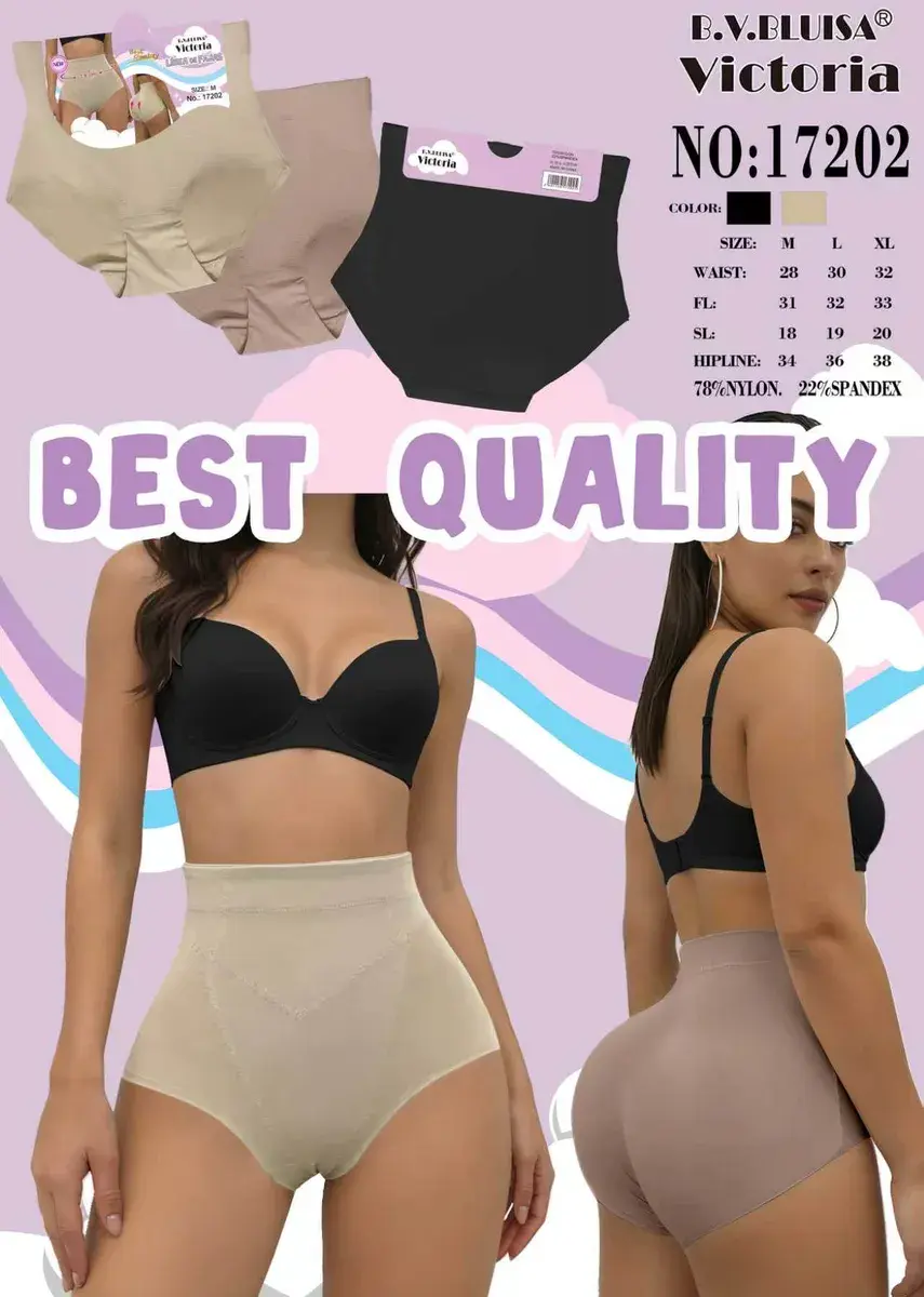 Majtki modelujące Victoria beżowe i czarne M-L-XL